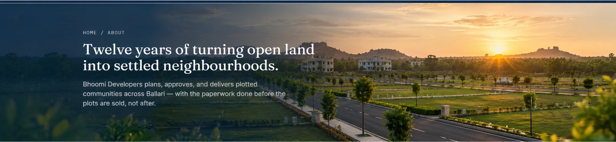 Bhoomi Developers planned residential communities across Ballari